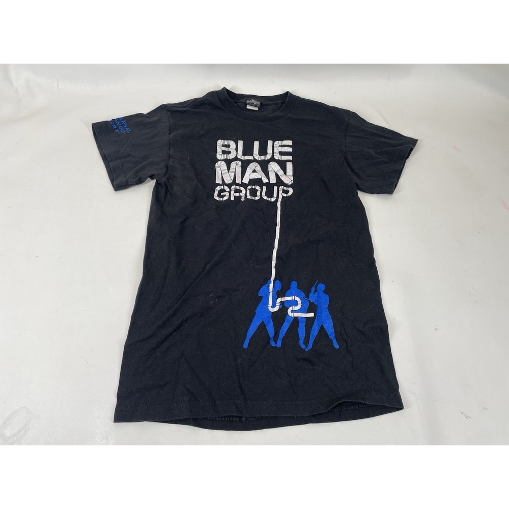 Blue Man Group Universal Studios Preshrunk Cotton Graphic T Shirt Mens S Black